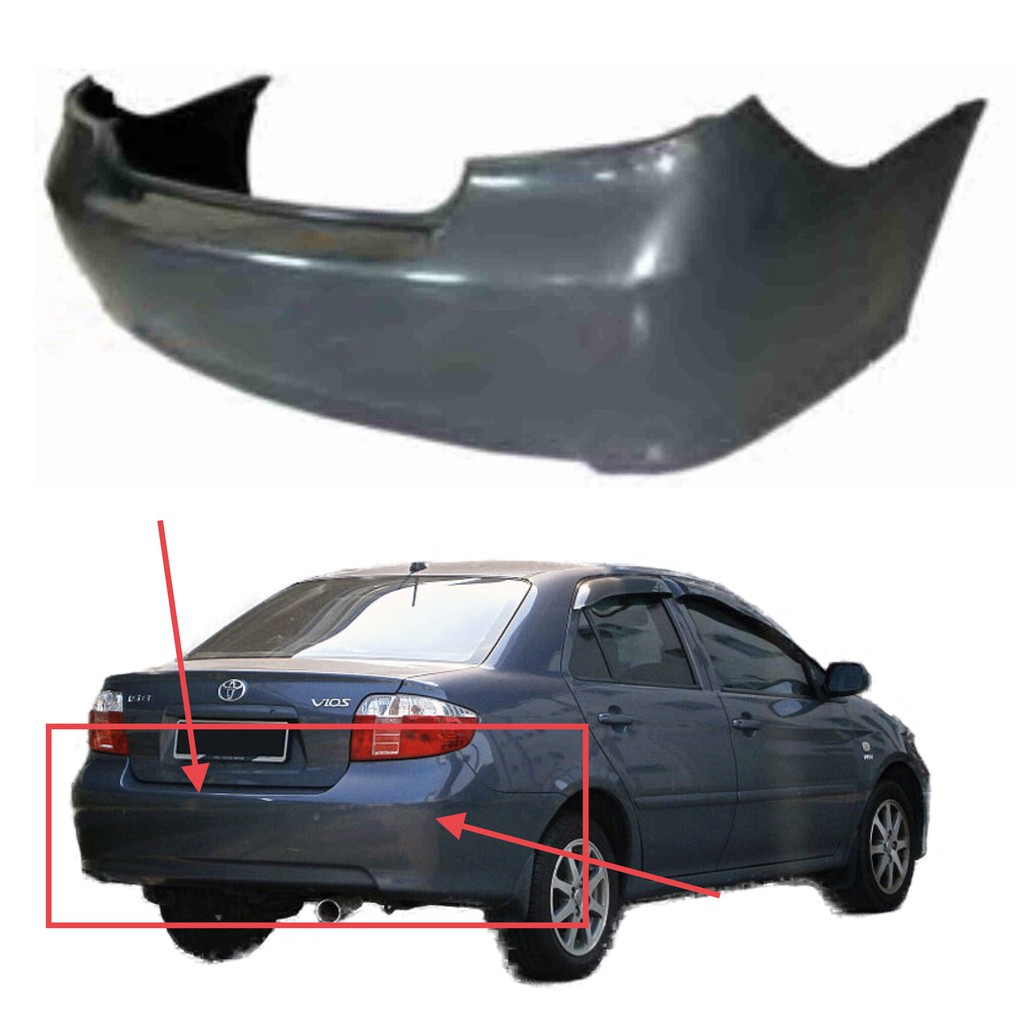 toyota vios original rear bumper price