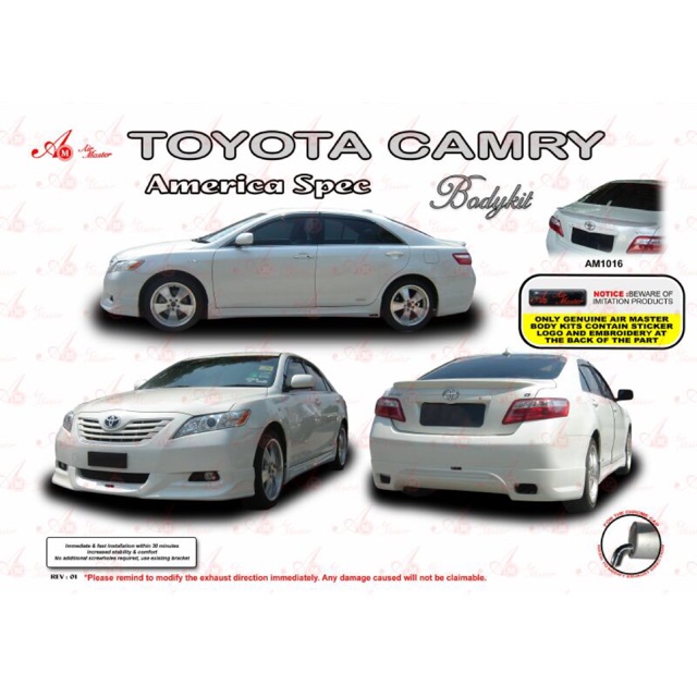 camry acv40 body kit