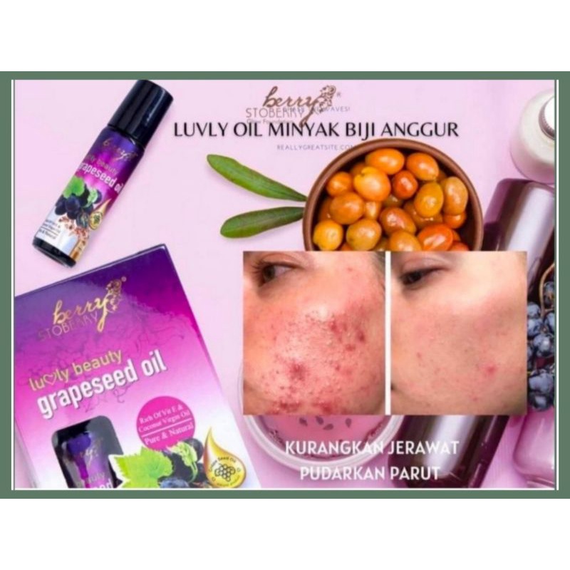Grapeseed Oil Luvly Beauty Original Minyak Biji Anggur 10ml Shopee