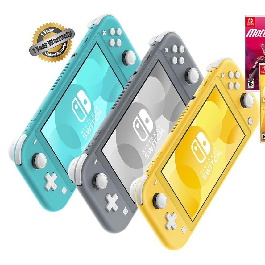 nintendo switch lite and console