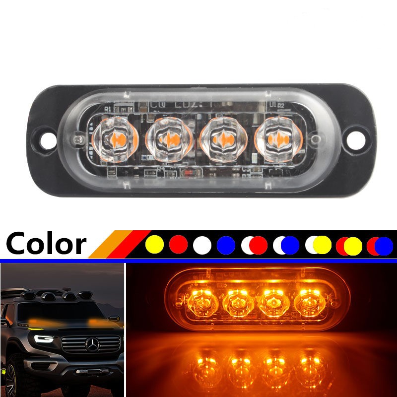 2PCS Truck Led Taillight Emergency Warning Light Strobe Lights Flashing