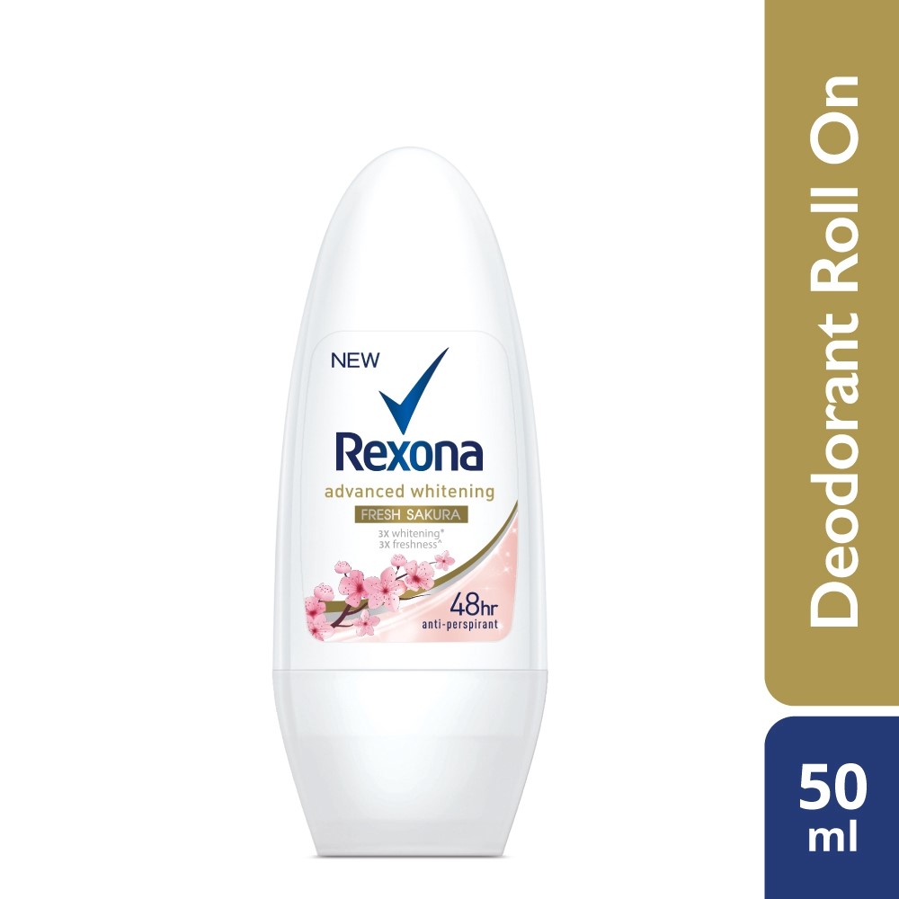 Rexona Advanced Whitening Sakura Fresh Roll On Deodorant 50ml