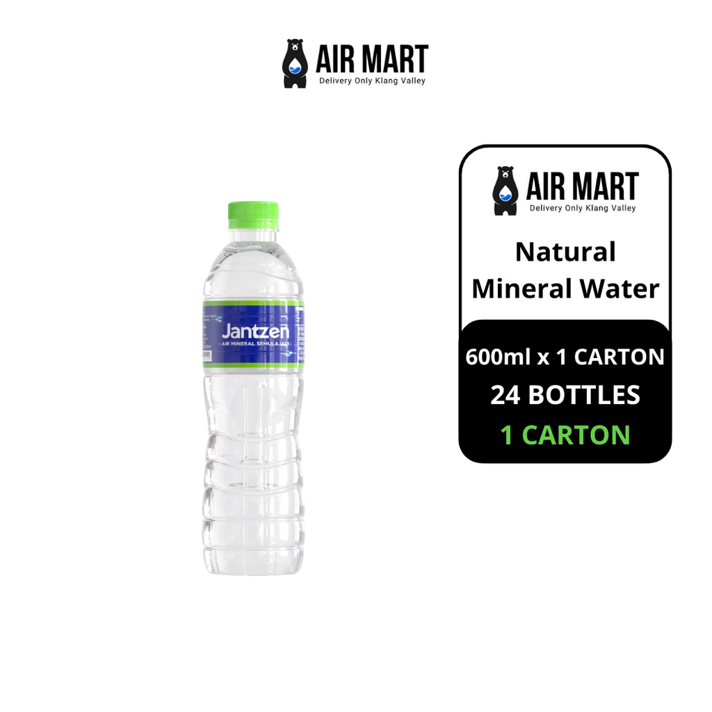 Air Mart 600ML Mineral Water 1 Cartons(24 bottles / 600ML) | Shopee ...