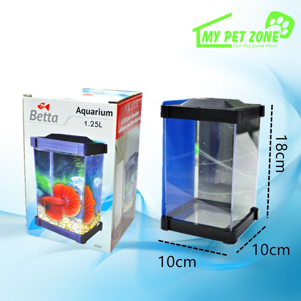 Guppy Betta Tank Betta Aquarium 1 25l Shopee Malaysia