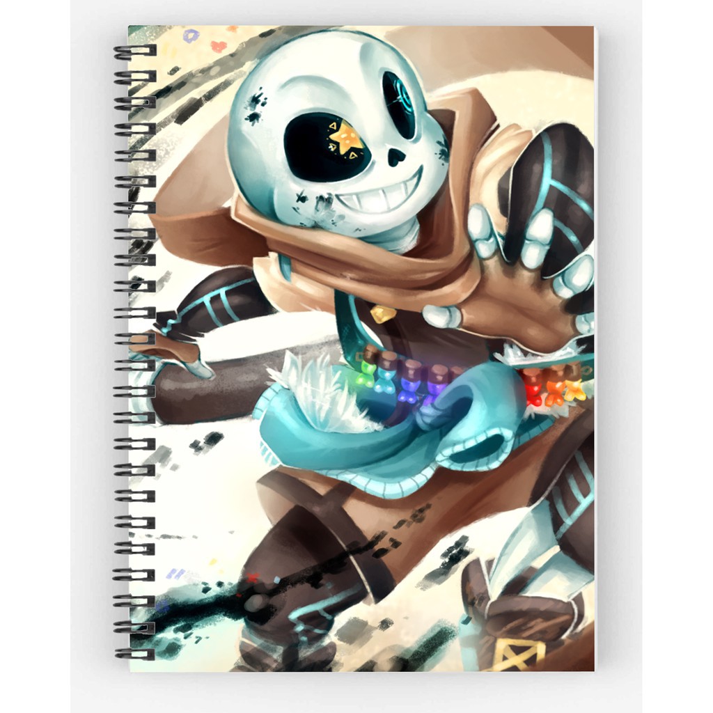 Sans Undertale Ink Sans Error Sans Twisted Nape Notebook Shopee Malaysia