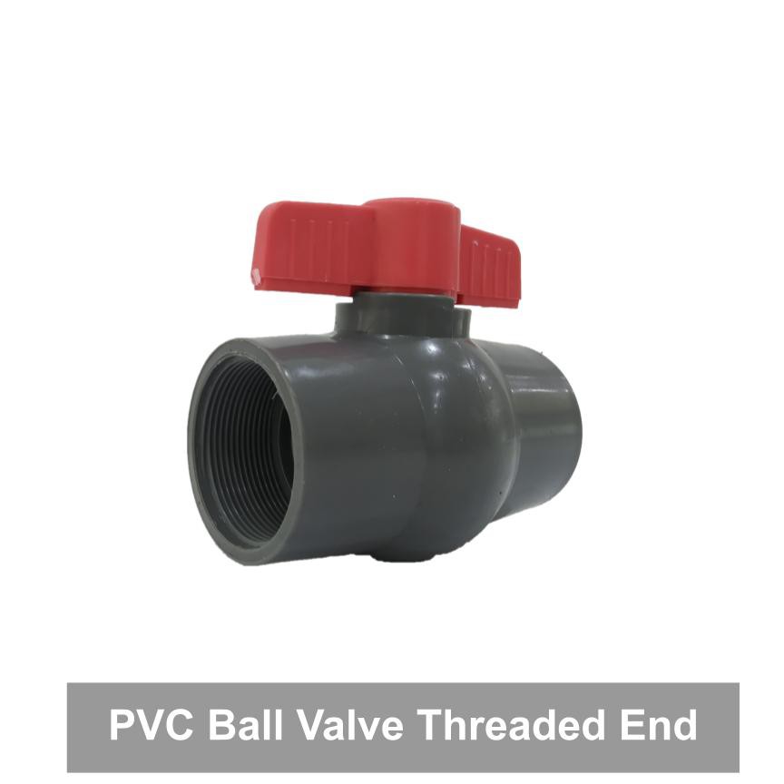 Gray Thread x Thread 3-Inch PVC Ball Valve 