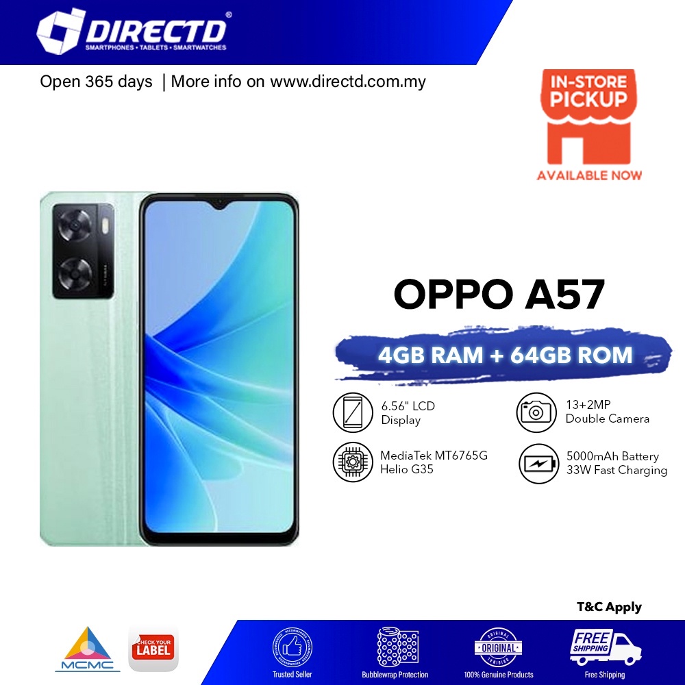 OPPO A57 4G [2022] NEW MODEL! | Shopee Malaysia