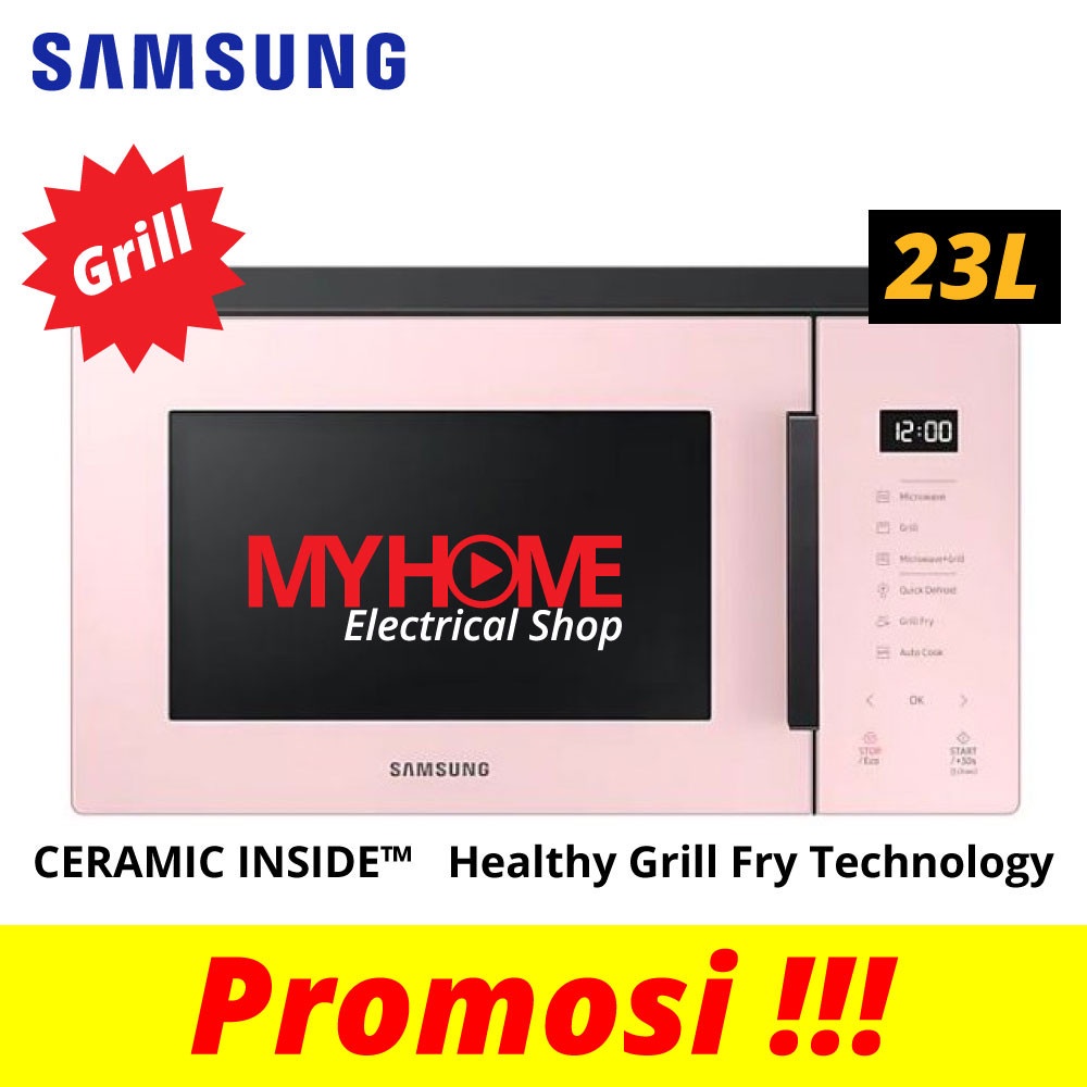 SAMSUNG 23L MICROWAVE OVEN WITH HEALTHY GRILL FRY FUNCTION MG23T5018CP/SM