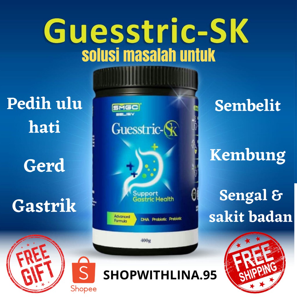 Guesstric Sk Susu Kambing Ikhtiar Rawat Gastrik Gerd Dan Angin Hq Shopee Malaysia