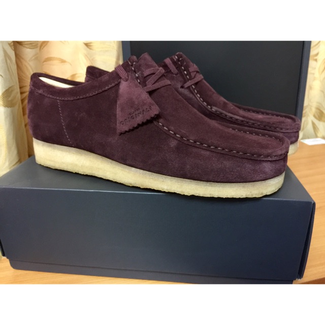 burgundy clarks shoes