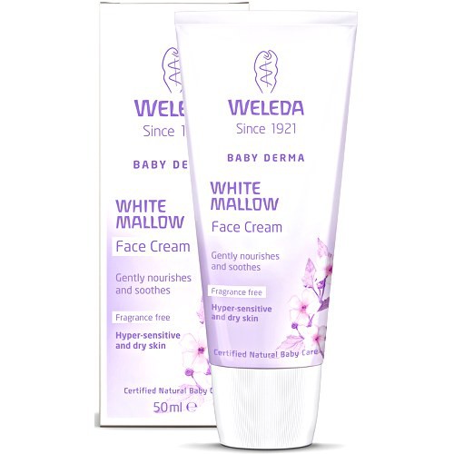 weleda baby white mallow face cream