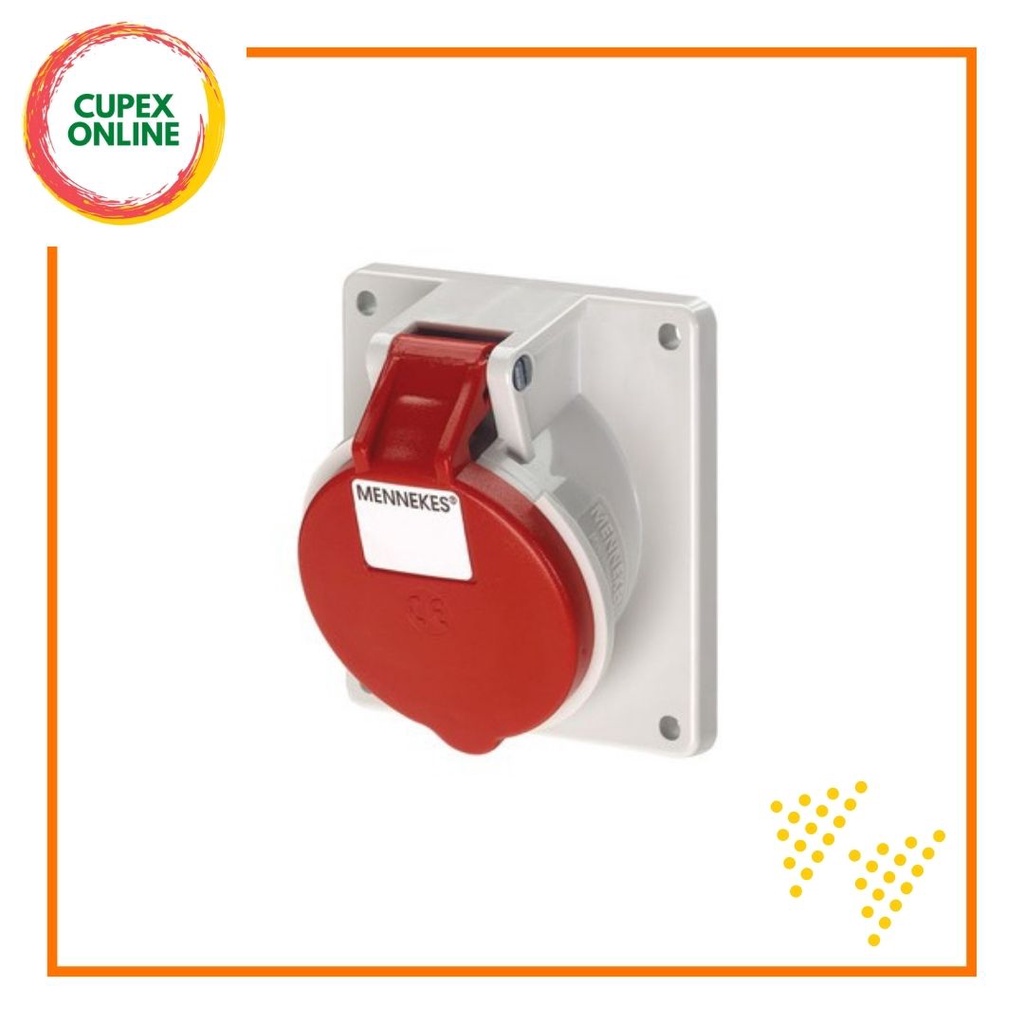 MENNEKES 1500 PANEL MOUNTED RECEPTACLE 32A 5P 400V IP44 (cupex) Shopee Malaysia