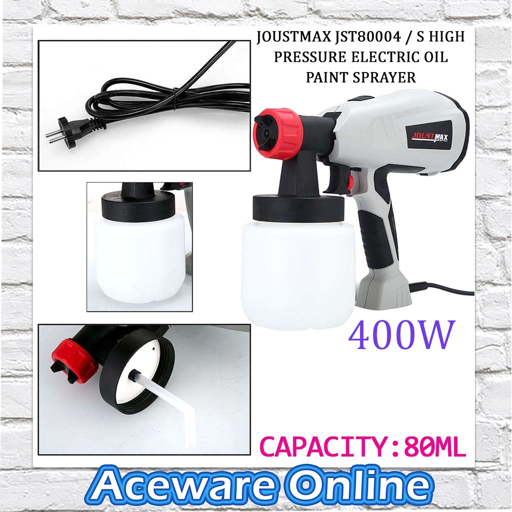 JOUSTMAX JST80004 / S HIGH PRESSURE ELECTRIC OIL PAINT SPRAY GUN