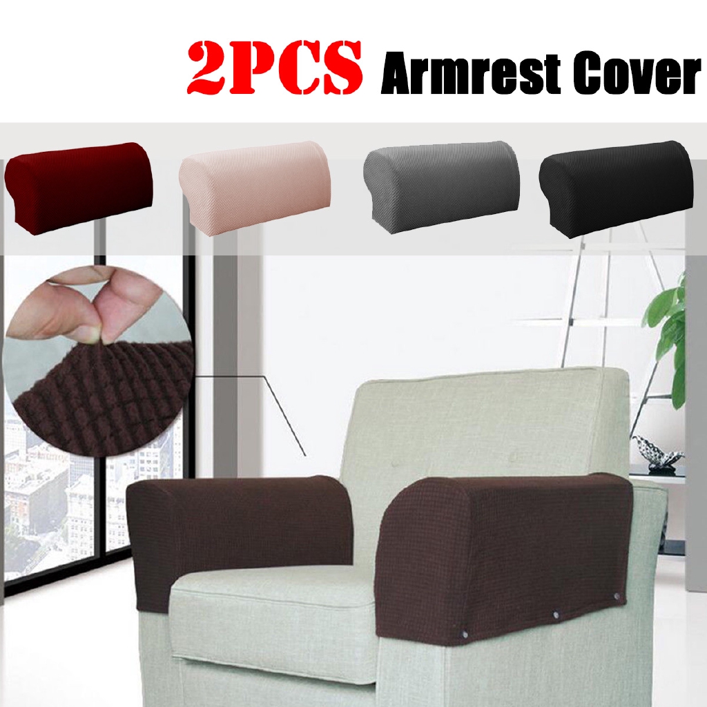 2PCS Premium Furniture Sofa Armrest Covers Couch Chair Arm Protectors