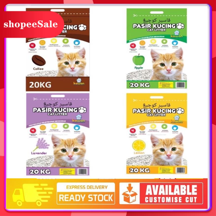 Ready Stock* KAWAN Cat Litter 20kg / KAWAN Pasir Kucing 20kg / Cat 