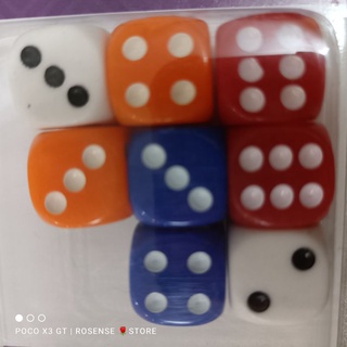 10Pcs Six Sided Square Opaque 10mm D6 Dice Portable Table Games ToolTPI 