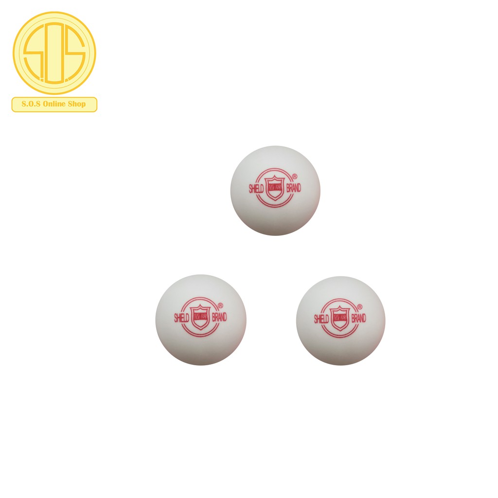 Table Tennis Ball Shield S101 China Brand (6pcs/Tube) White & Orange