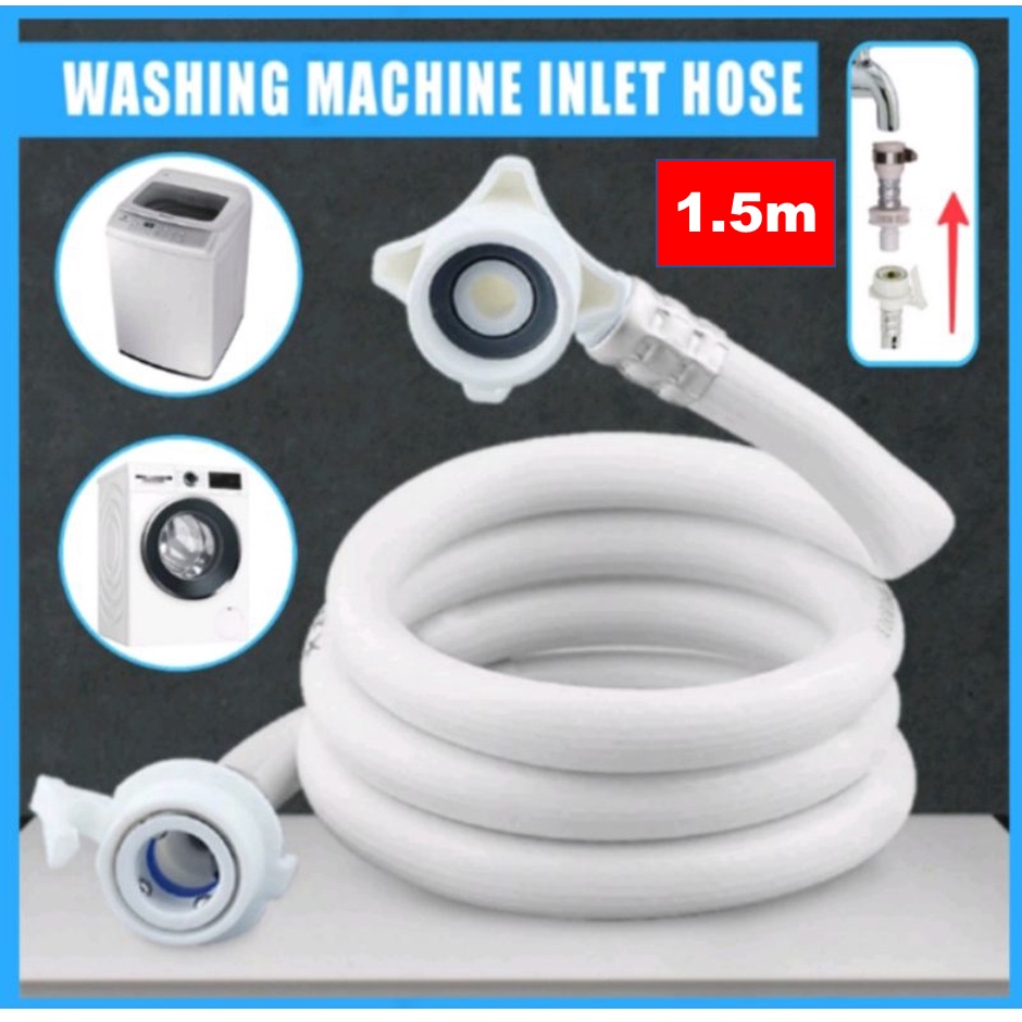 1.5 meter Washing Machine Water Hose Mesin Basuh Inlet Hose Washer Pipe ...