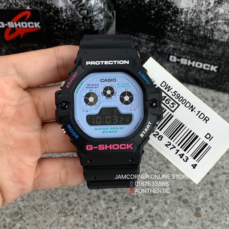 Buy 100 Original Casio G Shock Dw 5900dn 1 Aka Tapak Kucing Black With Blue Ready Stock Seetracker Malaysia