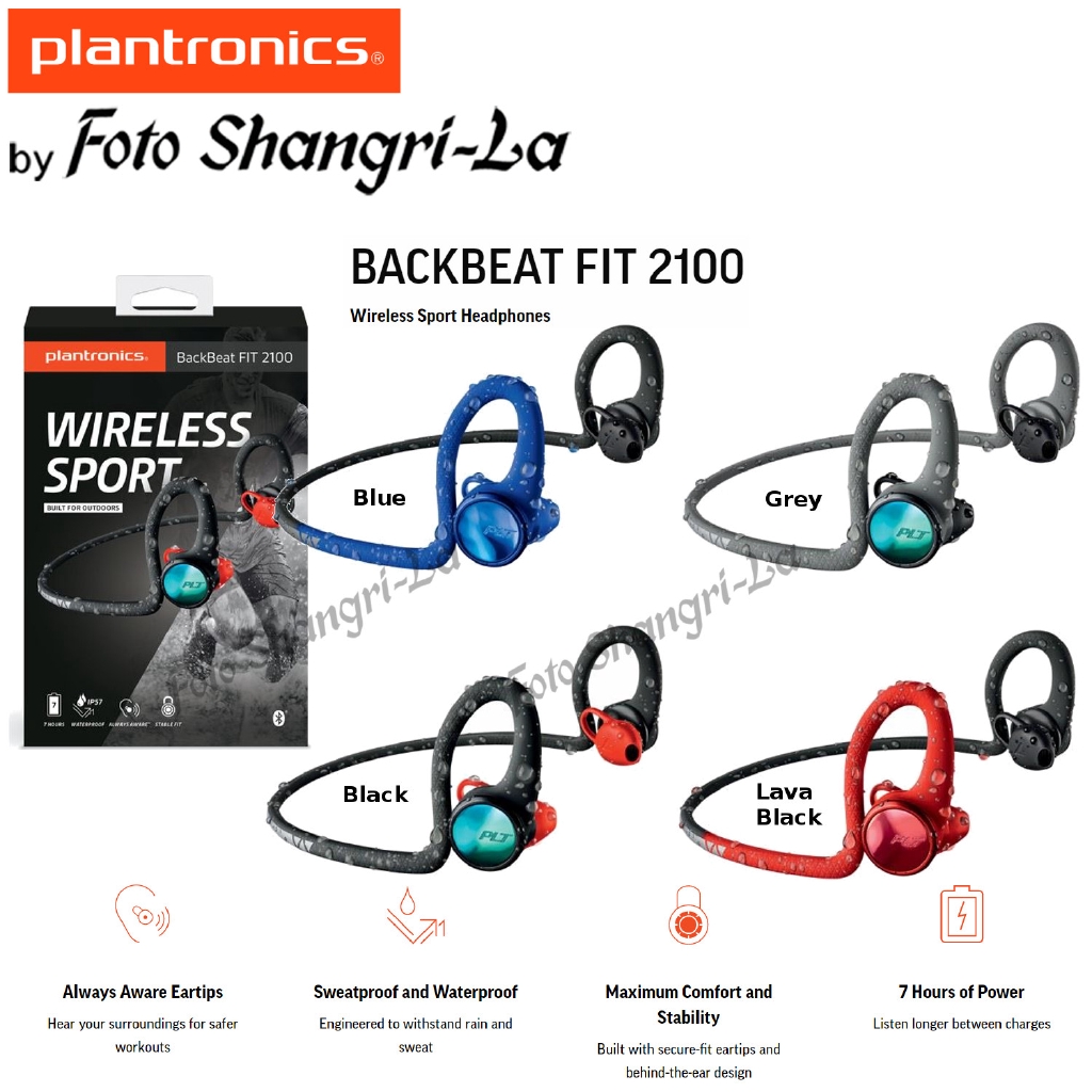 plantronics backbeat fit 2100 wireless headphones
