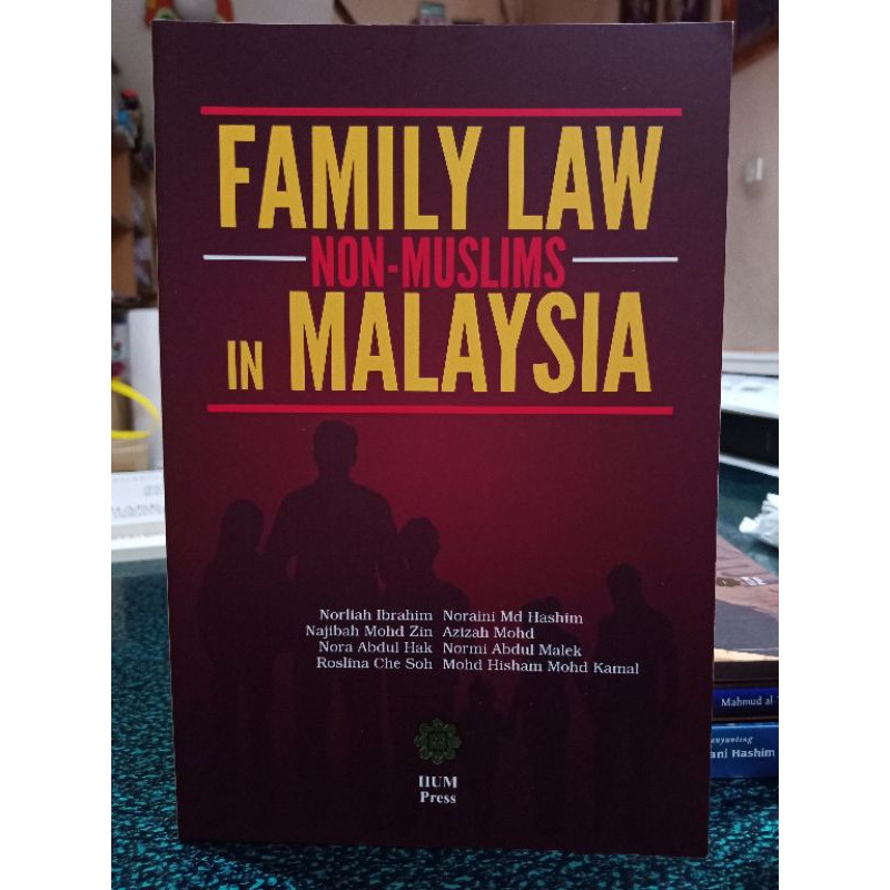 Buy Zbh Family Law Non Muslims In Malaysia 5th Reprint Norliah Ibrahim Seetracker Malaysia