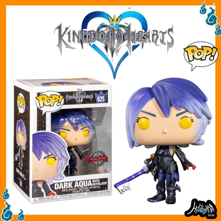Funko Pop Games Kingdom Hearts 3 Dark Aqua With Keyblade Exclusive 625 Figure Toys Ps4 Pc Disney Shopee Malaysia