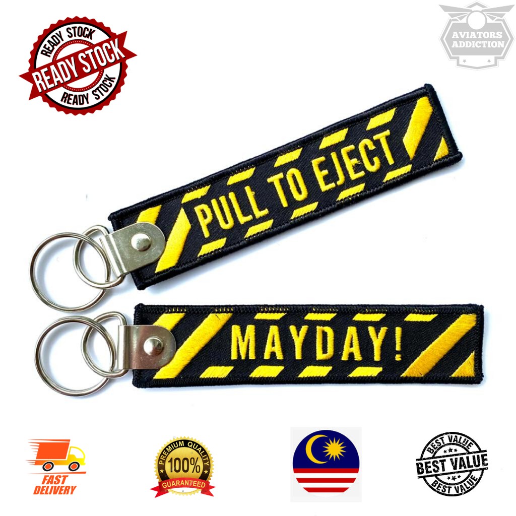 PREMIUM Mayday Aviation keychains Custom merchandise tags Airasia Malaysia Airlines MAB MAHB LAE Aviator Gift Box BOEING