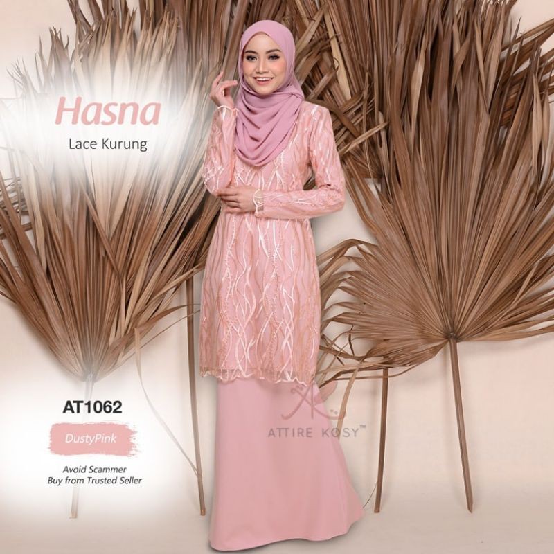 Limited Stock Koleksi Baju Kurung Lace Plain Printed Warna Dusty Pink Pink Belacan Sedondon Shopee Malaysia