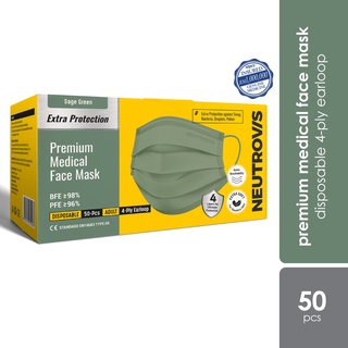 Image of Neutrovis Extra Protection Premium Medical 4ply Face Mask 50s