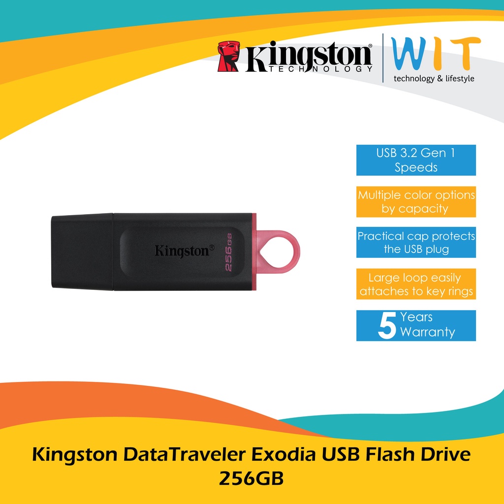 Kingston DataTraveler Exodia USB Flash Drive - 256GB