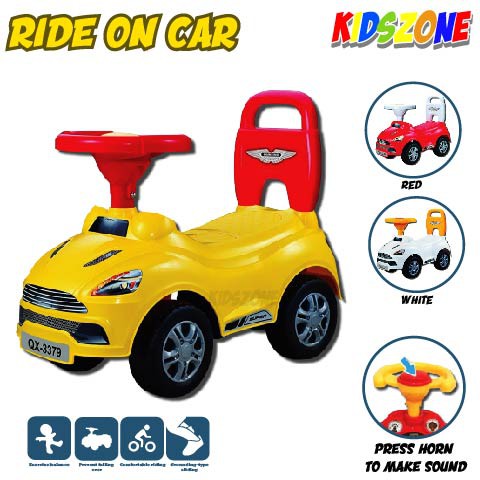 Ride On Car Push Walker Toys Children Kids Baby Press Horn 1-3 y/o/Kereta Mainan Bayi