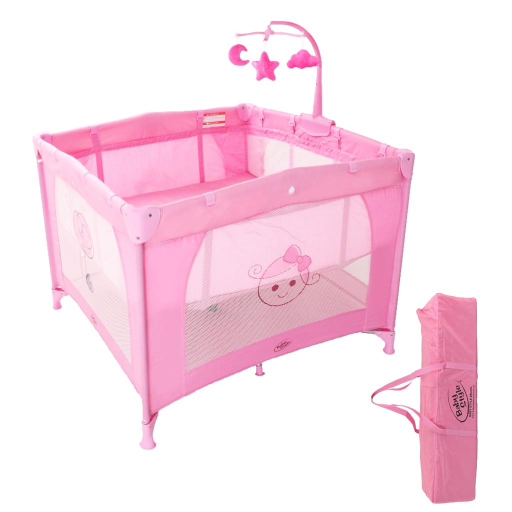 Portable Baby Playpen Travel Cot Playards Large BAY0049 Shopee Malaysia
