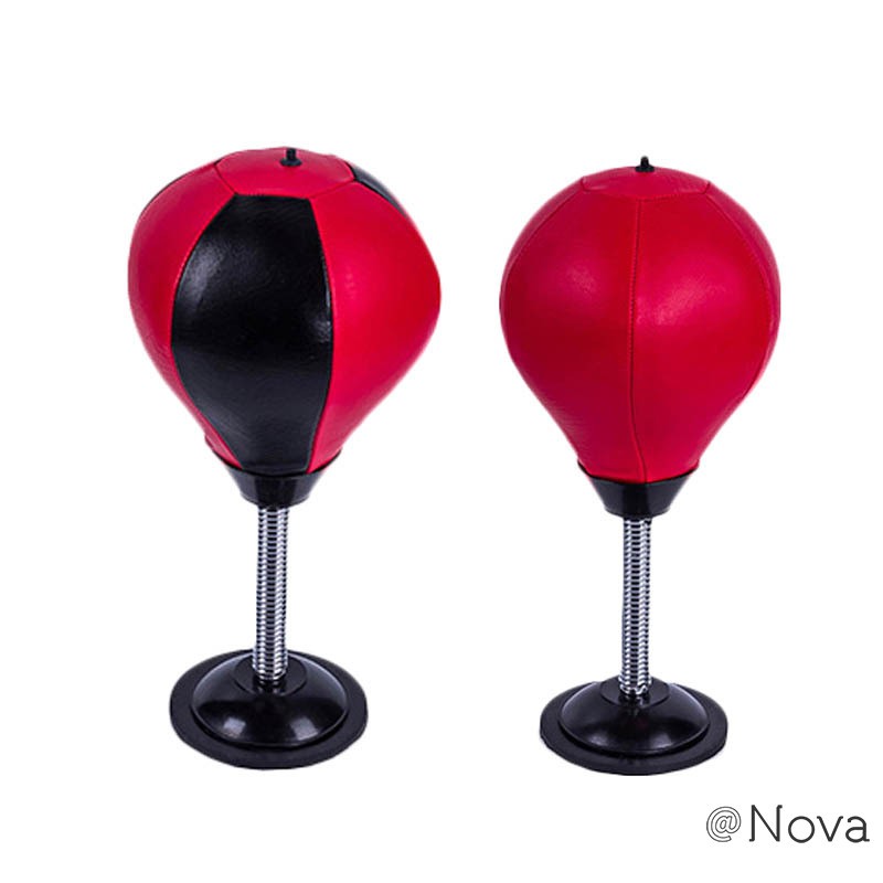 Fnova Boxing Punch Bag Free Standing for Adult & Kids MMA Boxing Kicking Training Heavy Duty Punching Bag with Suction Cup Base 