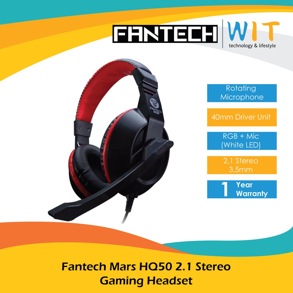Fantech Mars HQ50 2.1 Stereo Gaming Headset