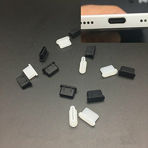 5PCS Type-C Female Dust Plug USB Charging Port Protector Silicone Cover ...