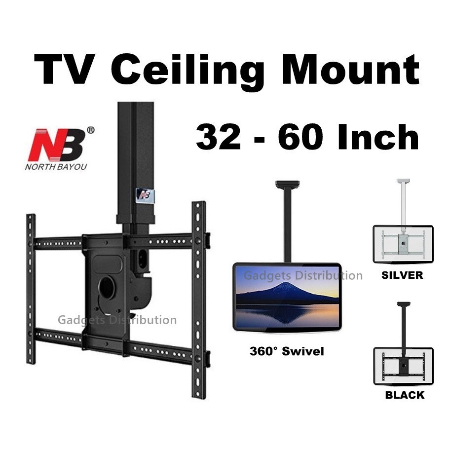 Nb T3260 32 To 60 Inch Tv Swivel Wall Ceiling Mount Bracket Holder 1866 1