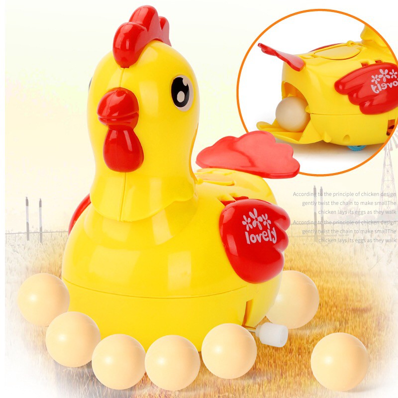 egg laying chicken toy