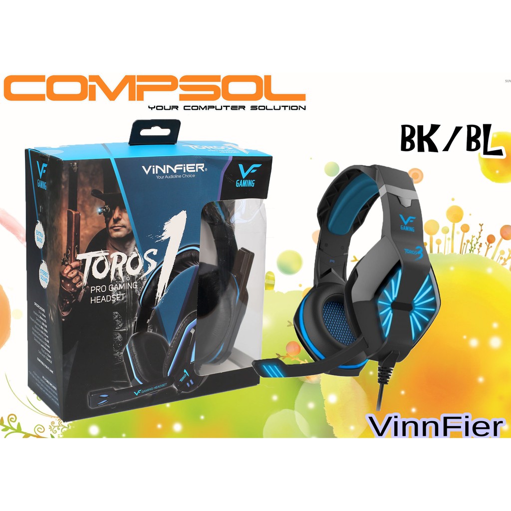 vinnfier toros 1 gaming headset with mic