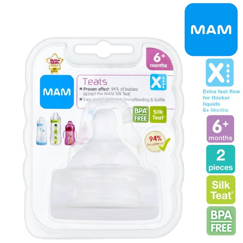 MAM Silk Teat Cross Cut X Extra Fast Flow for 6m+ (B124) Shopee Malaysia MAM Silk Teat Cross Cut X Extra Fast Flow for 6m+ (B124) Shopee Malaysia