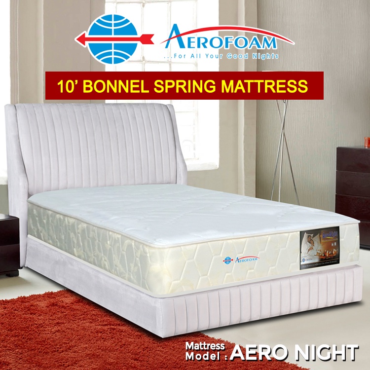 Aerofoam Aero Night Chiropractic Spring Mattress With PU Foam/Coconut Fibre Single/Super