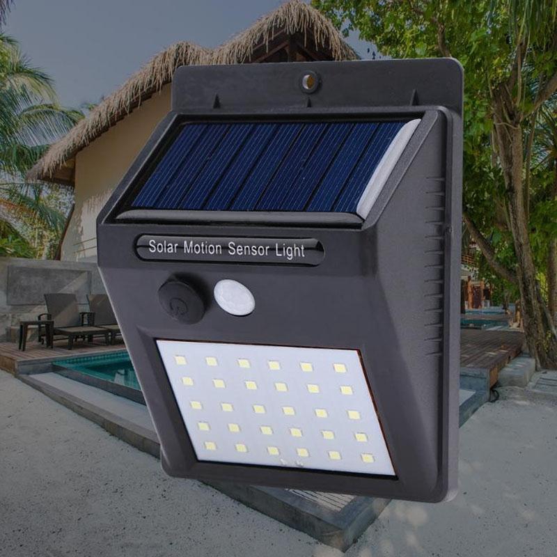 20 Led Solar Light Power Pir Motion Sensor Wall Lump Outdoor Waterproof Garden Walkway Lights