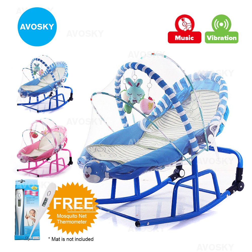 Avosky Full Cotton Vibration Baby Rocker Bouncer Born Toddler