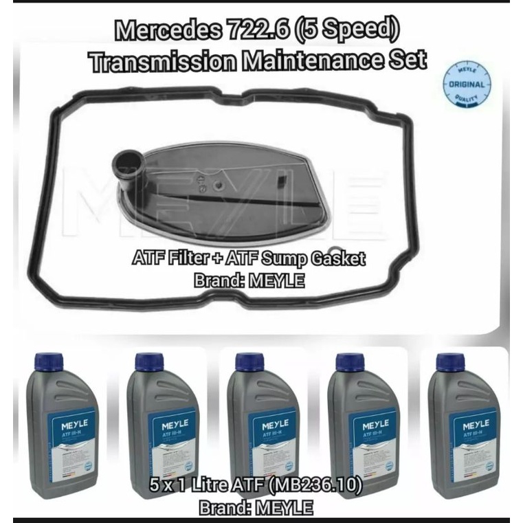 Mercedes W202 W203 W204 W210 W211 W212 R171 with 5 Speed Gearbox (722.6