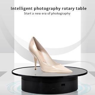 Photography Display Stand USB Electric Turntable 360° Rotating Display Stand 20cm Electric Rotating Jewelry Display Stand Motorized Rotary Turntable Modeldisplay Rotation Stand Base USB/Battery Powered