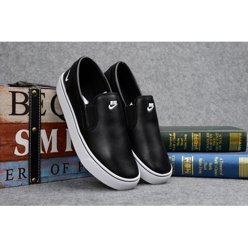 nike leather slip ons