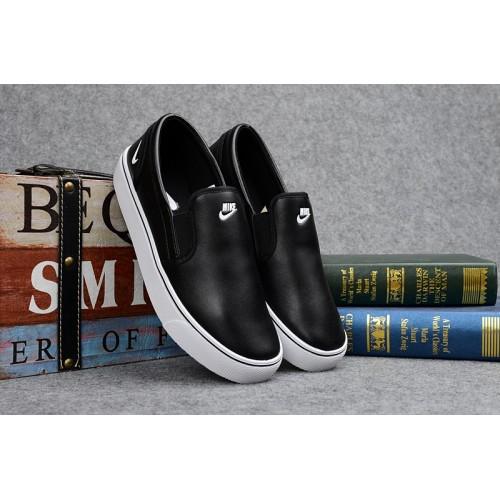 nike leather slip on sneakers