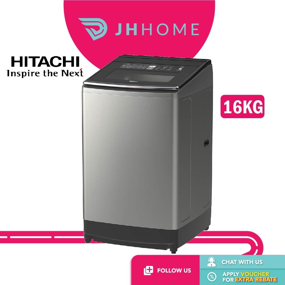 Hitachi Inverter Top Load Auto Self Clean Washing Machine (16 KG) SF