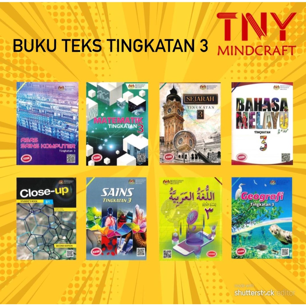 Featured image of [TNY] Buku Teks Tingkatan 3 - SMK Textbook / Literature & Komsas