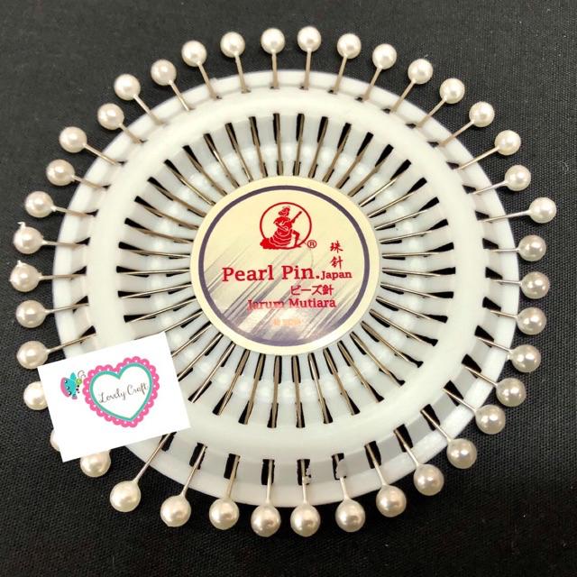 Japan Pearl Pin Needle / Jarum Peniti Manik Mutiara Jepun / Pin Tudung 40pcs