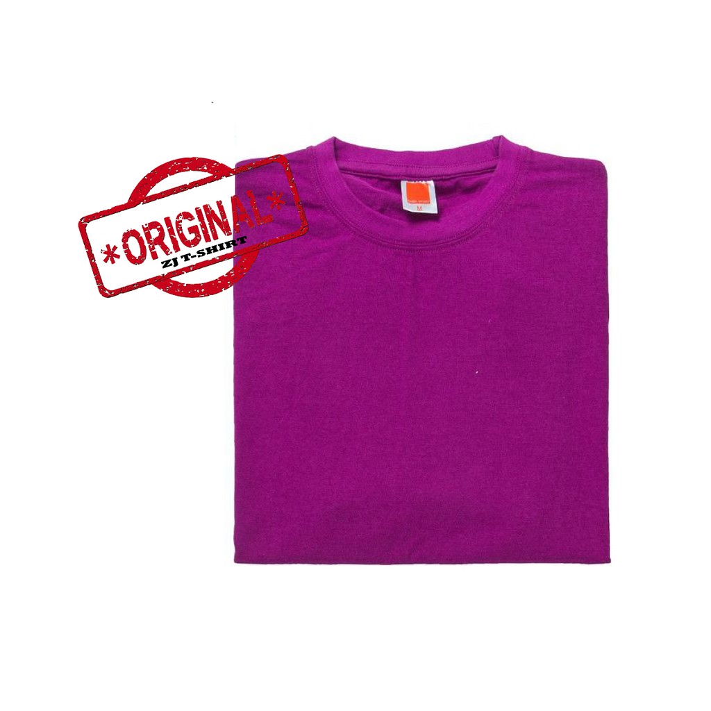 OREN SPORT 100 Cotton Plain Tshirt Dark Purple (Unisex) CT51